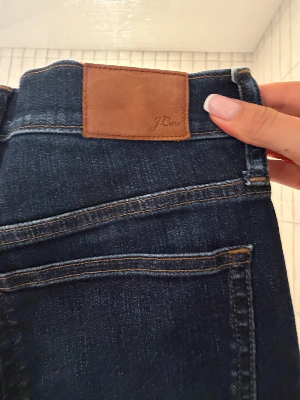 J. Crew Women's Dark Indigo Button-Fly Flare Jeans